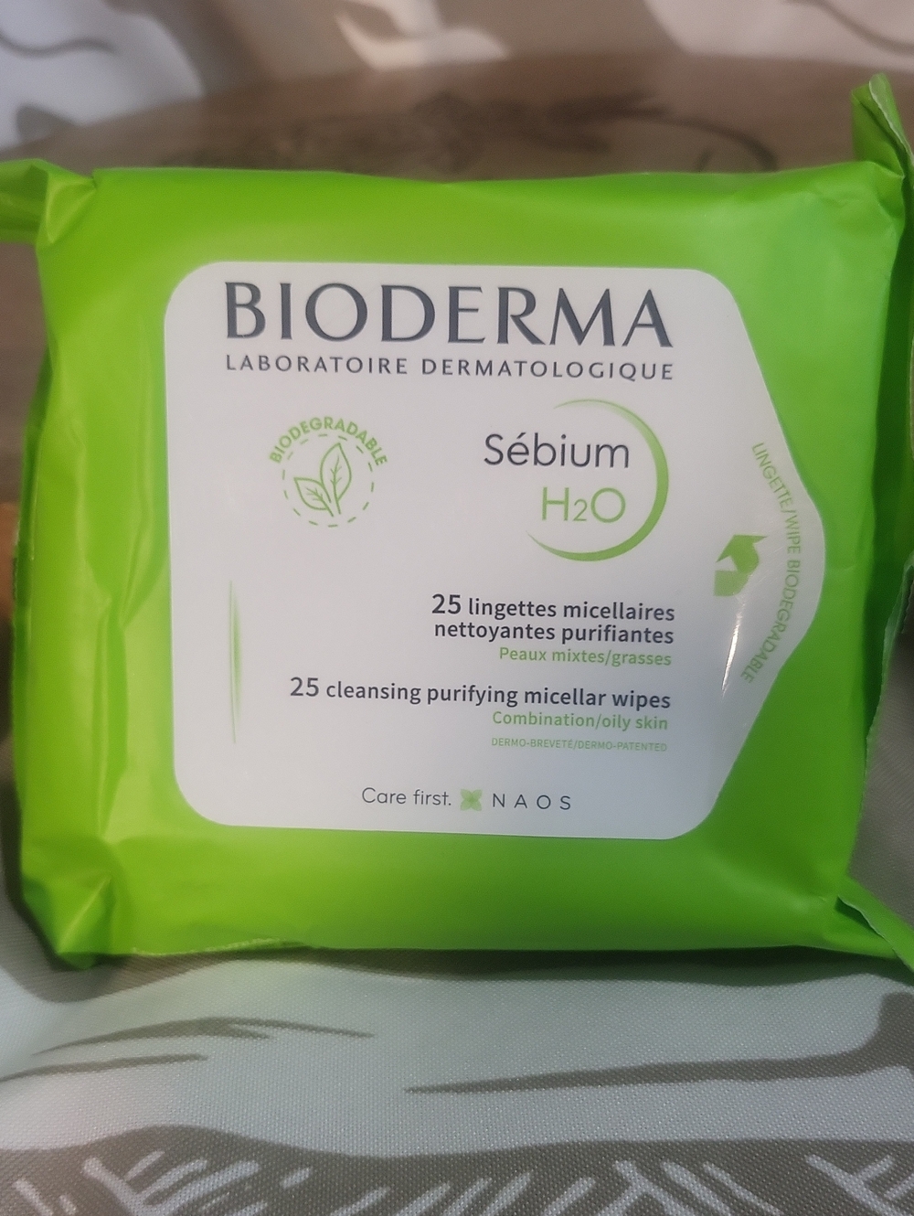 Bioderma Sébium H2O Purifying Micellar Wipes - 25 Count Pack